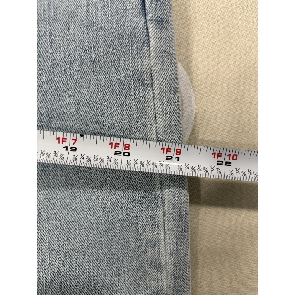 Ecru LaBrea Wide Leg Crop Jeans Size 30 Light Wash Raw Hem NWT - Picture 10 of 11
